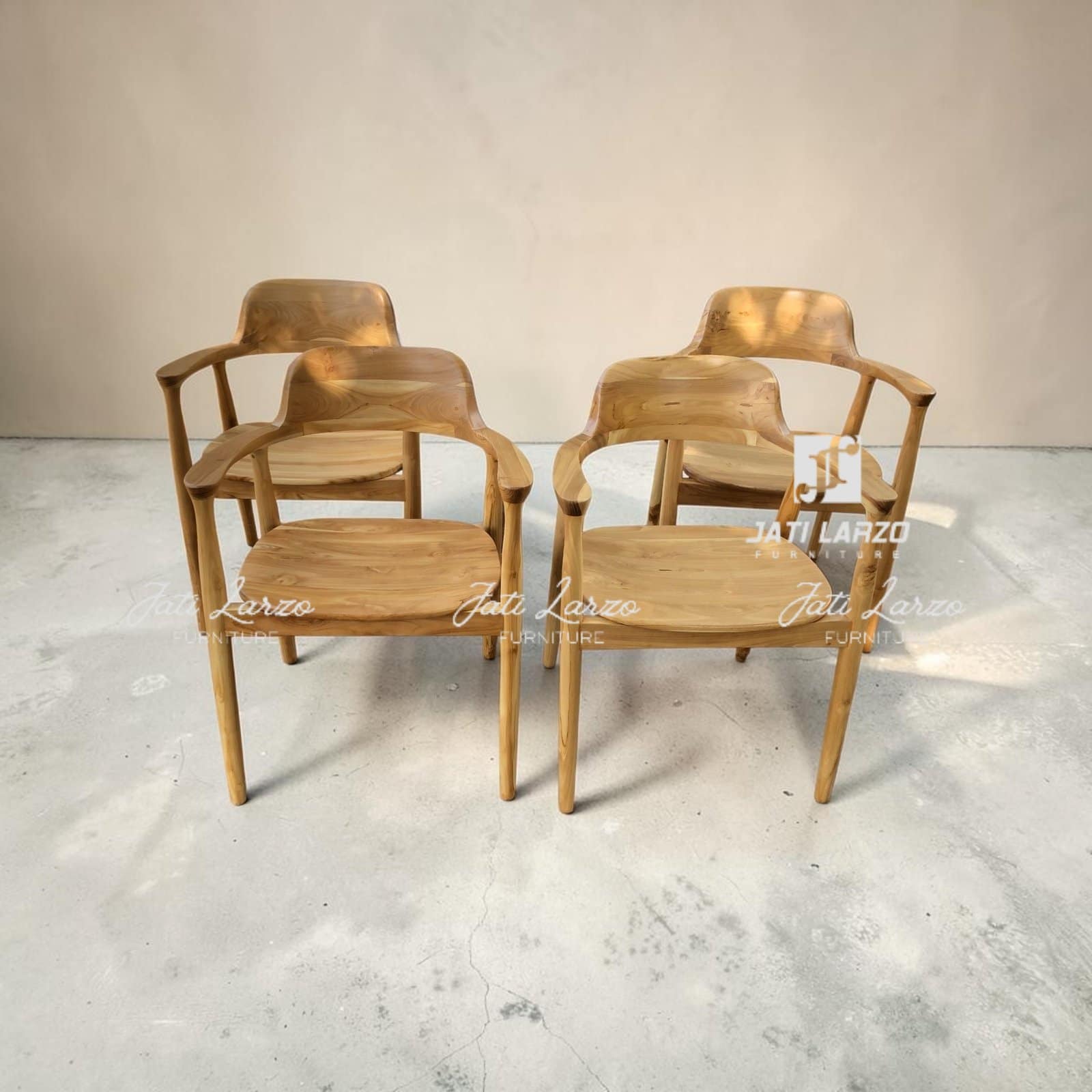 Kursi Cafe Kayu Jati Tua - Gambar 2