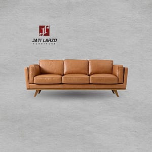 Sofa 3 Seater Warna Coklat