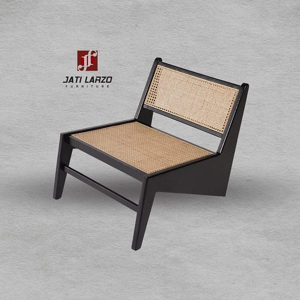 Kursi Santai Kayu Jati Rotan Asli