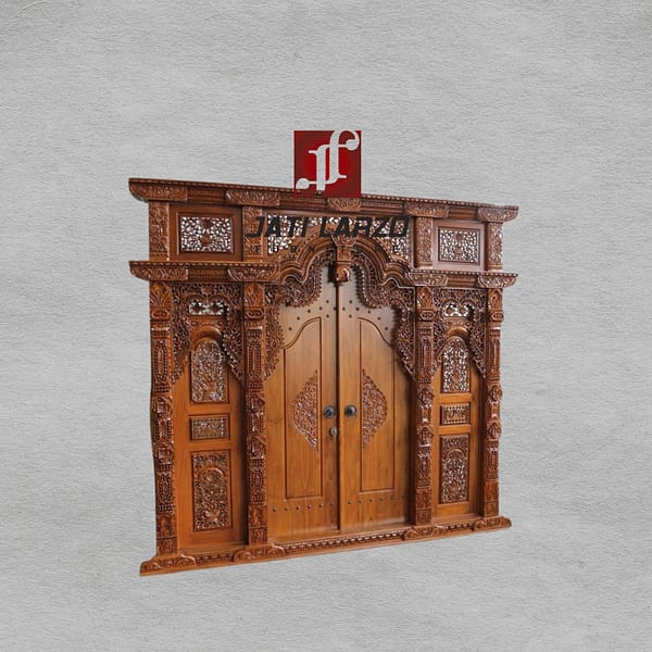 Pintu Gebyok Ukir Kayu Jati Jepara