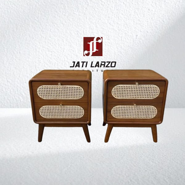 Nakas Tempat Tidur Kayu Jati